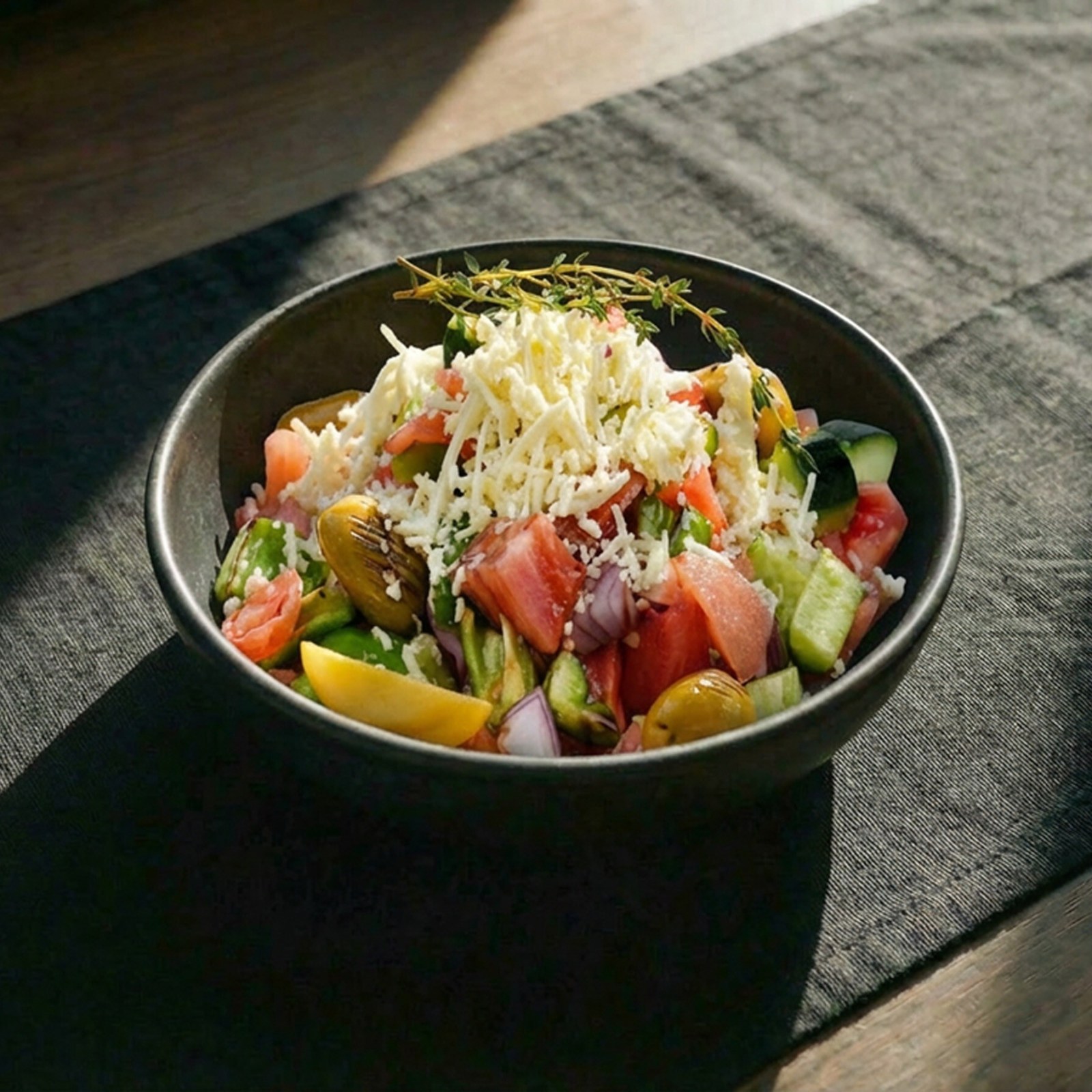 Gouda Peynirli Salata