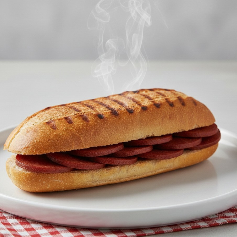 Bütün Ekmek ızgara Sucuk