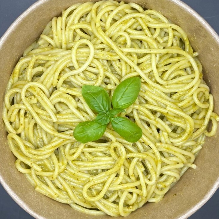 Pesto Soslu Spaghetti