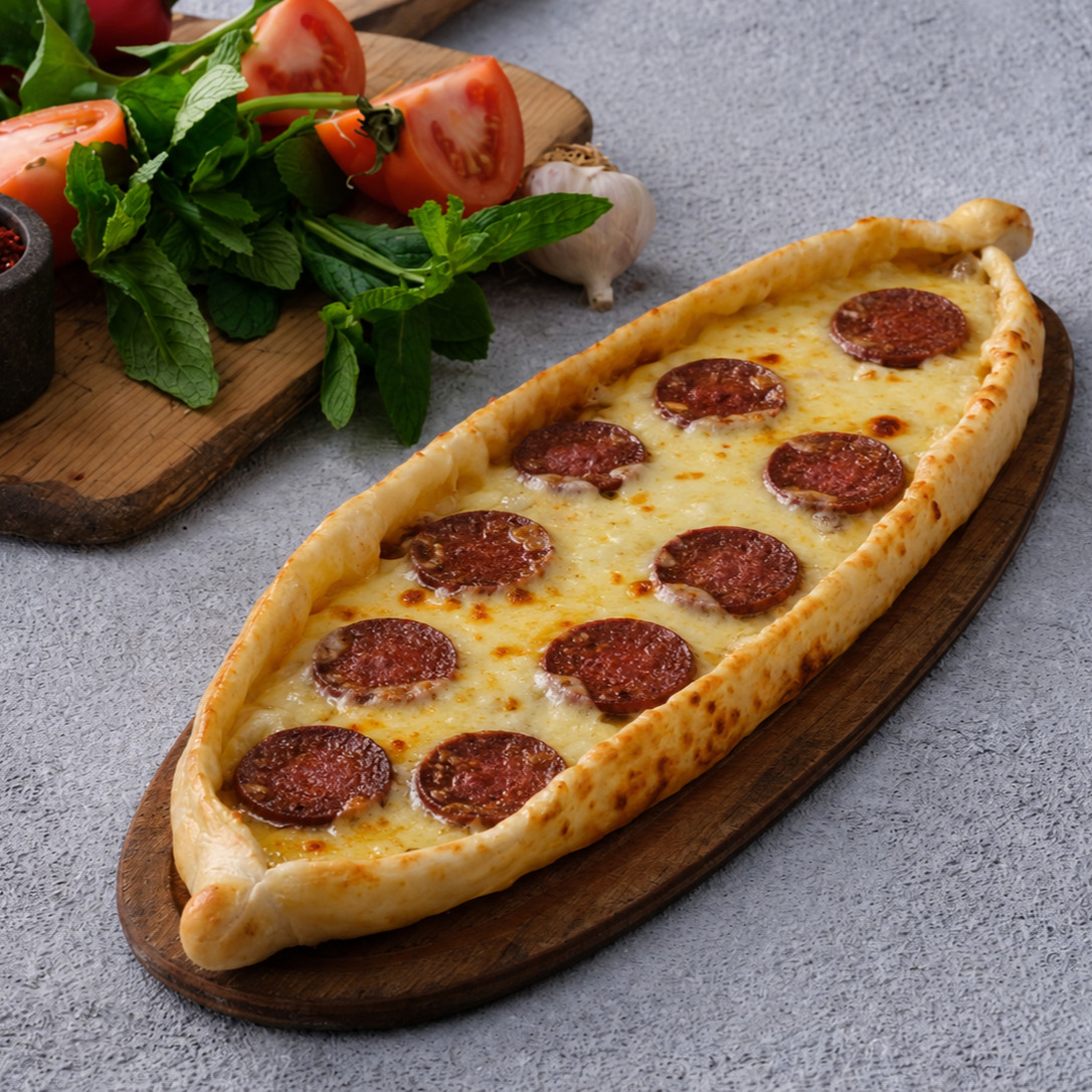 Sucuklu Kaşarlı Pide