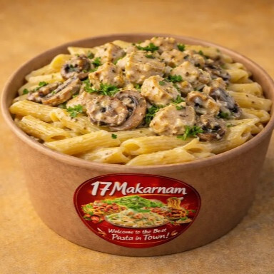 Tavuklu Mantarlı Kremalı Penne