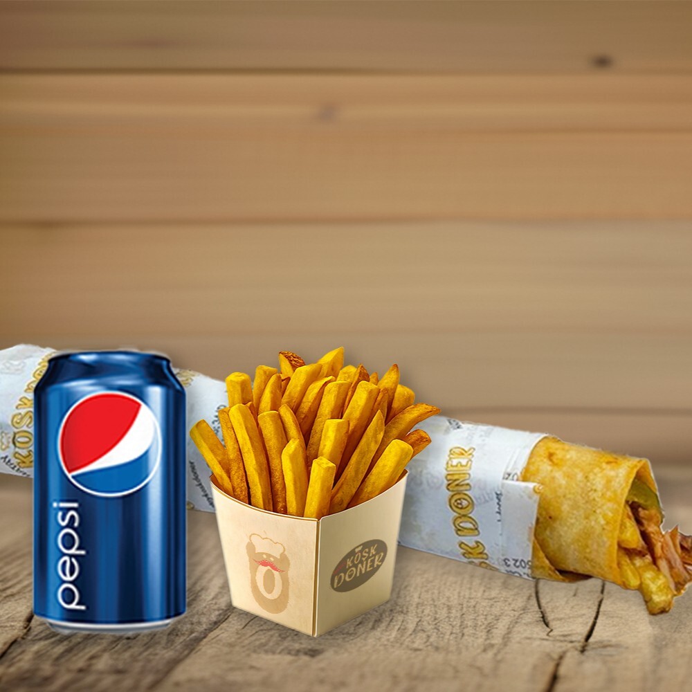Hatay Usulü MİDDLE Tavuk Döner Pepsi Menü