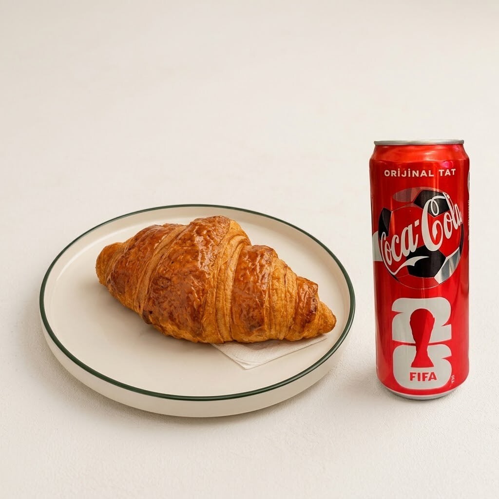 Tereyağlı Kruvasan + Coca-Cola 330 ml