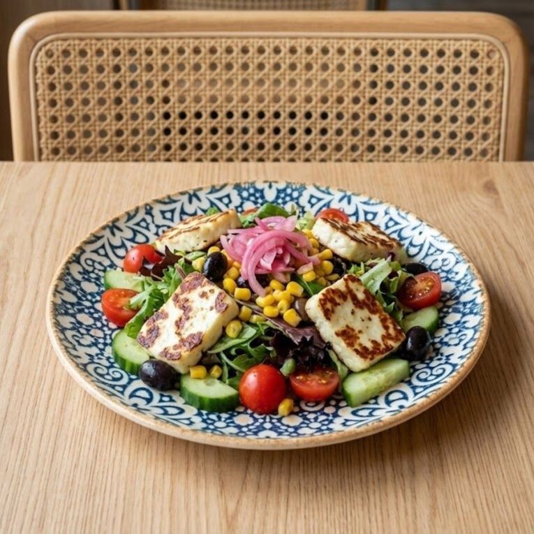 Hellim Peynirli Salata