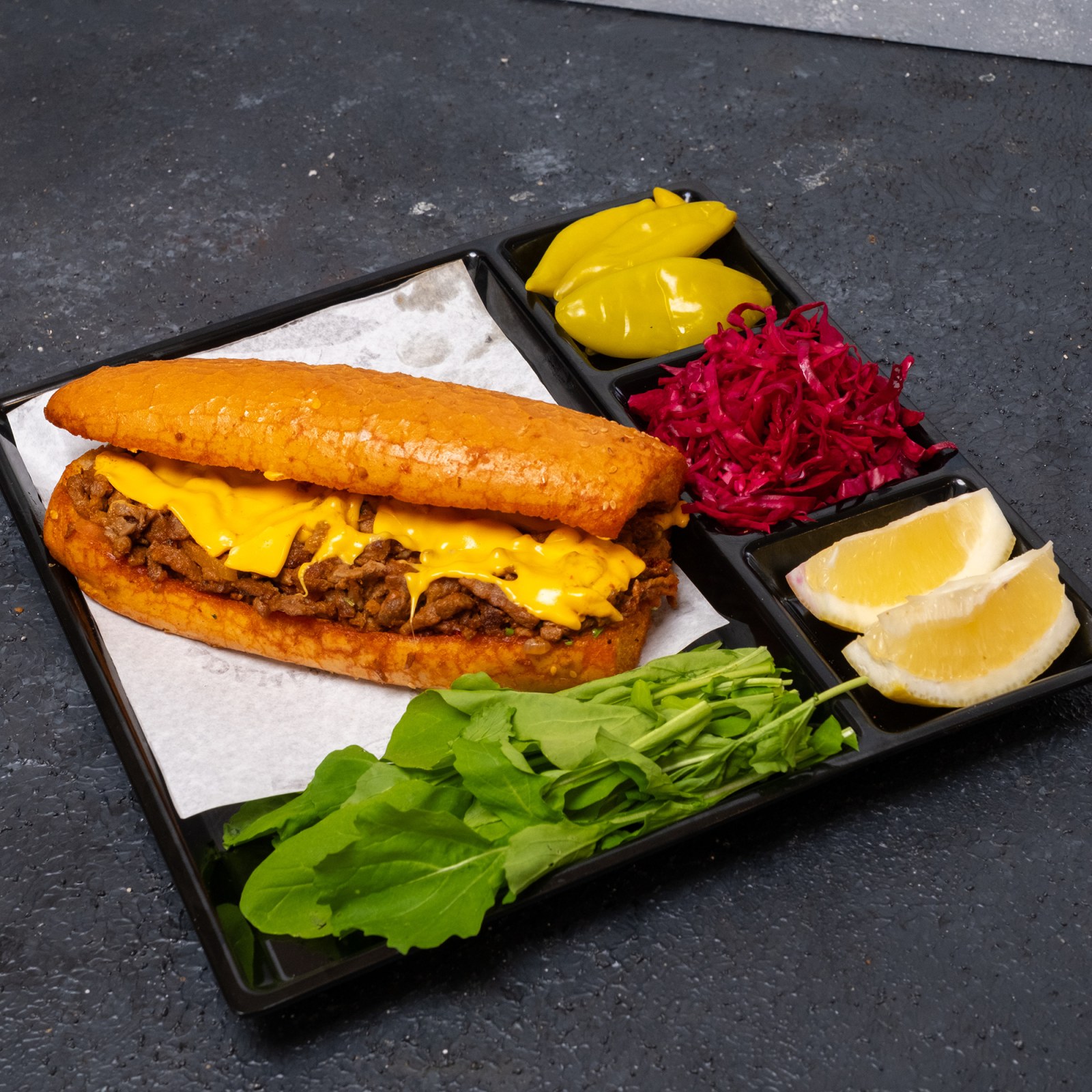 Ekmek Arası Cheddarlı Et Tantuni (100 gr)