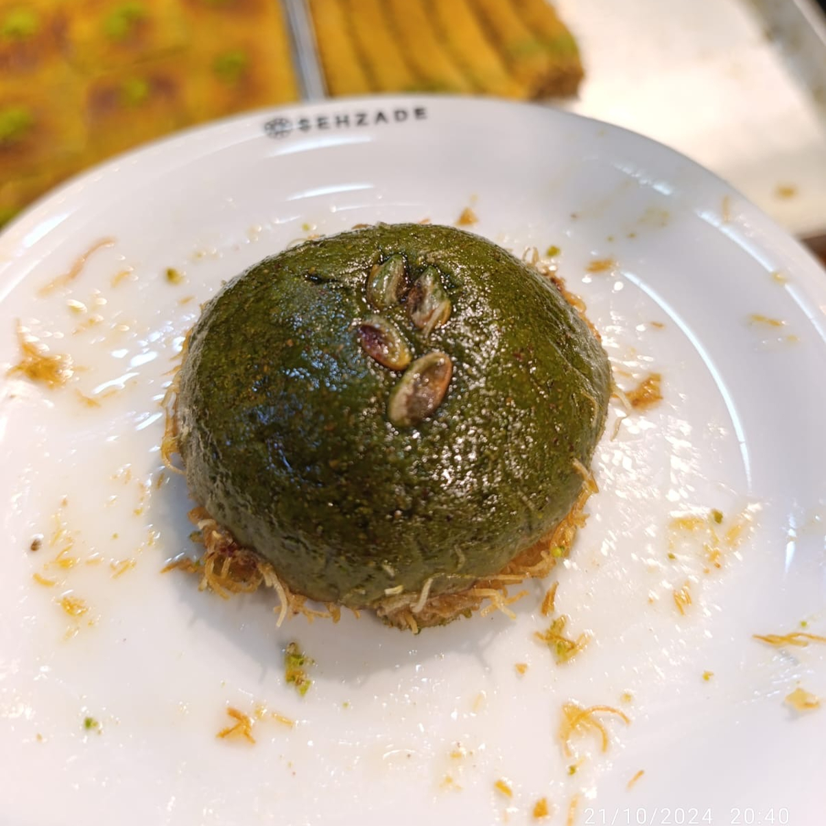 Fıstıklı Gelin Bohçası (Kaymaklı)