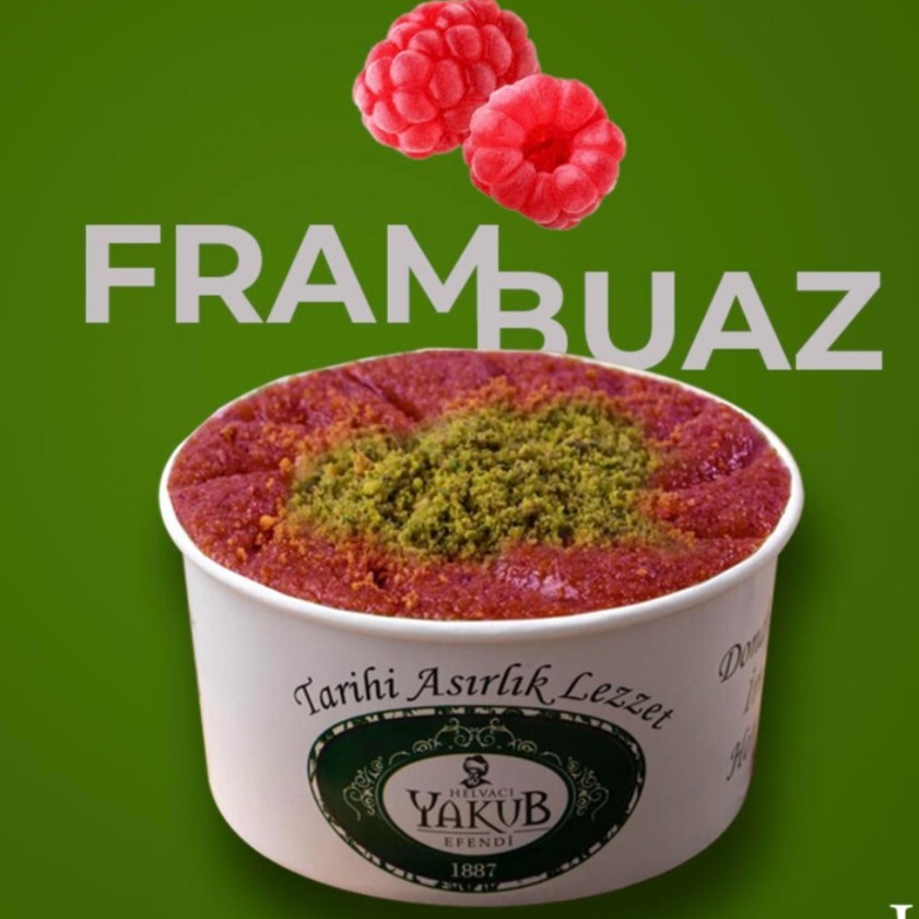 Dondurmasız Frambuazlı İrmik Helvası (100cc)