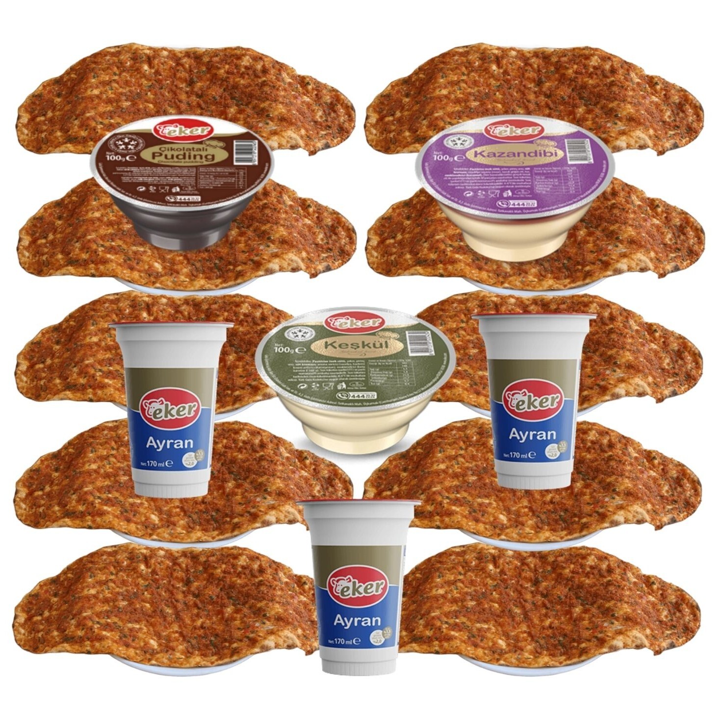 Eker 10'lu Lahmacun Menü