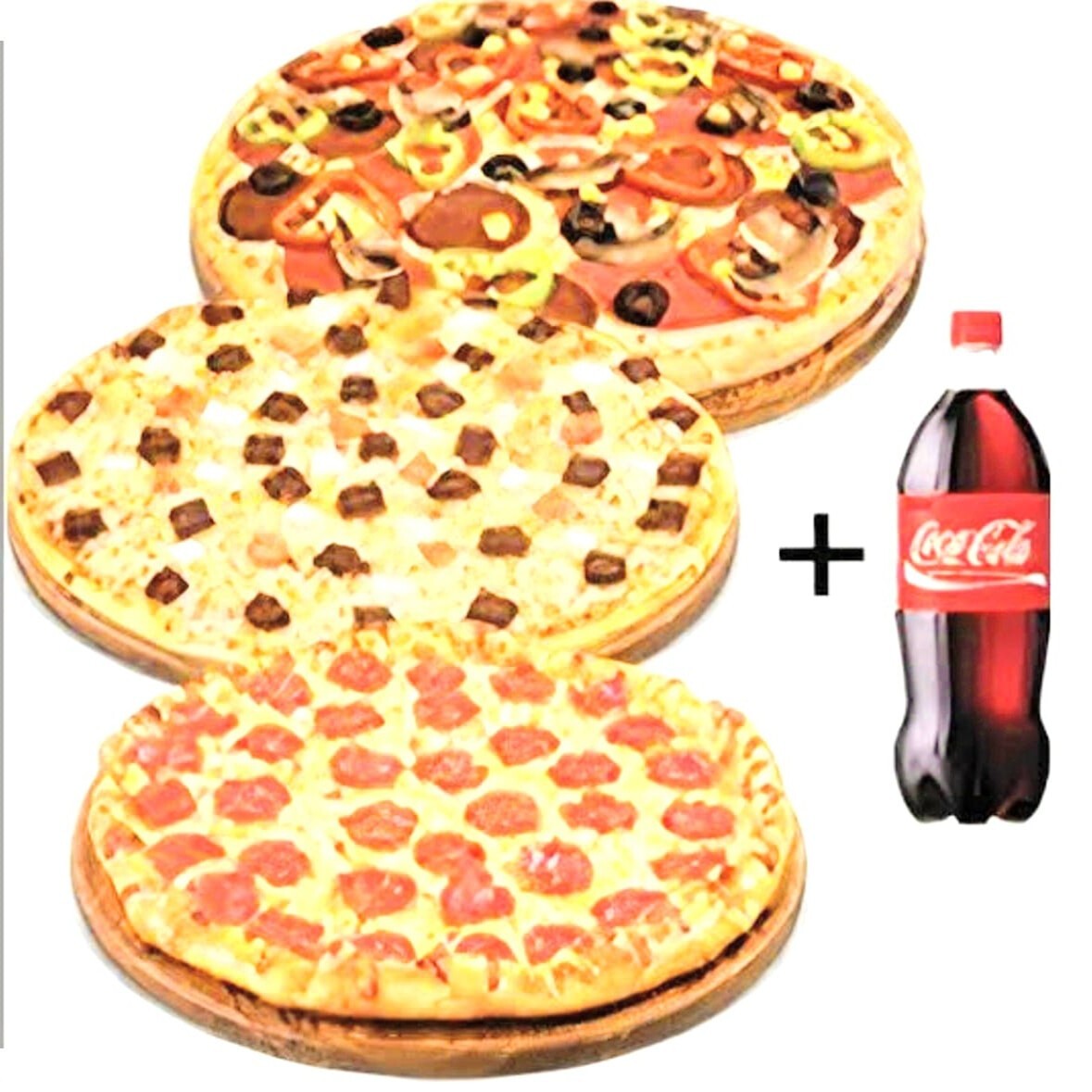 3'lü Büyük Boy Pizza Menü