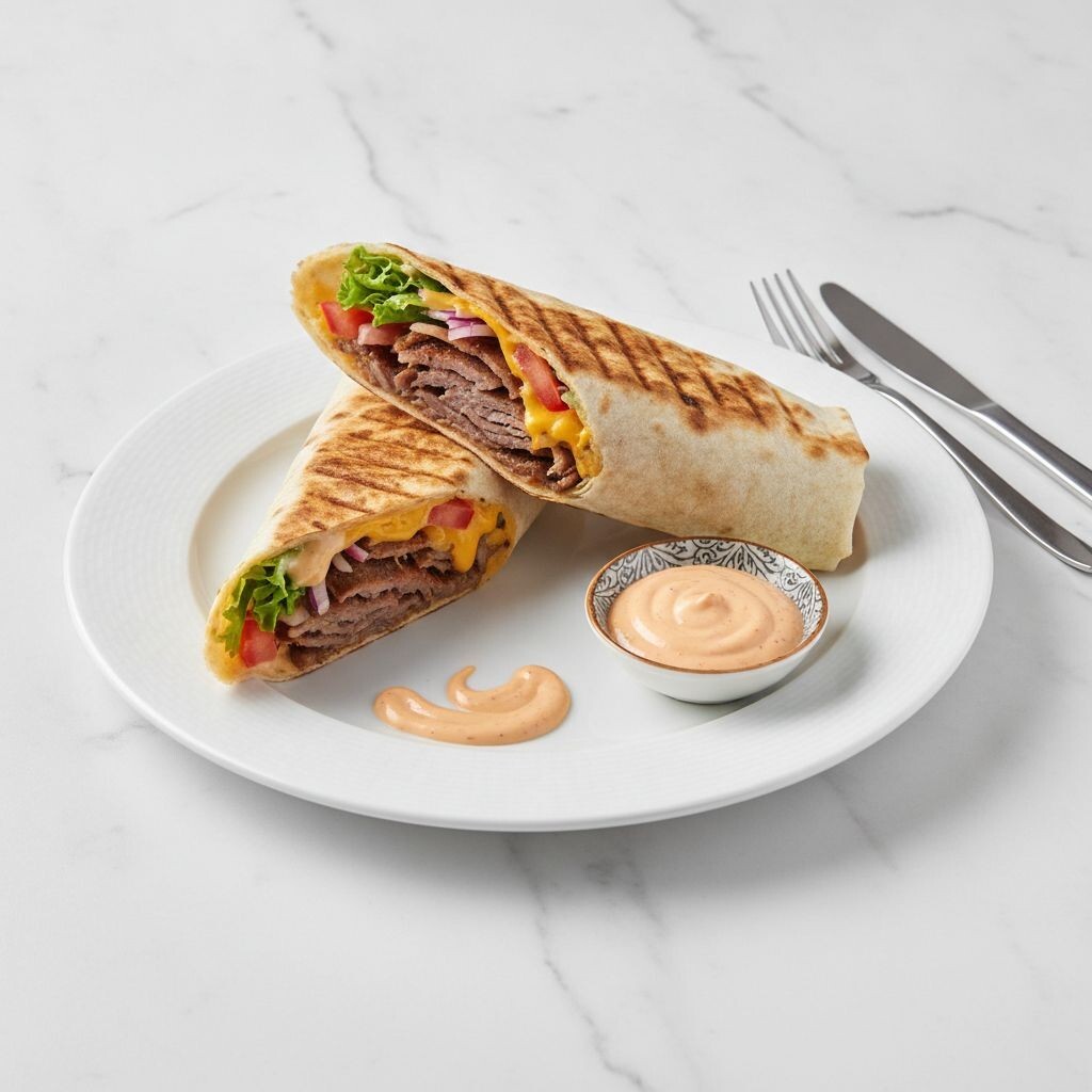 Cheddarlı Tavuk Döner Dürüm