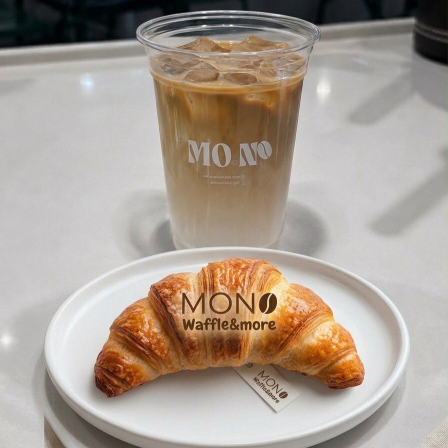 Tereyağlı Kruvasan + Ice Latte