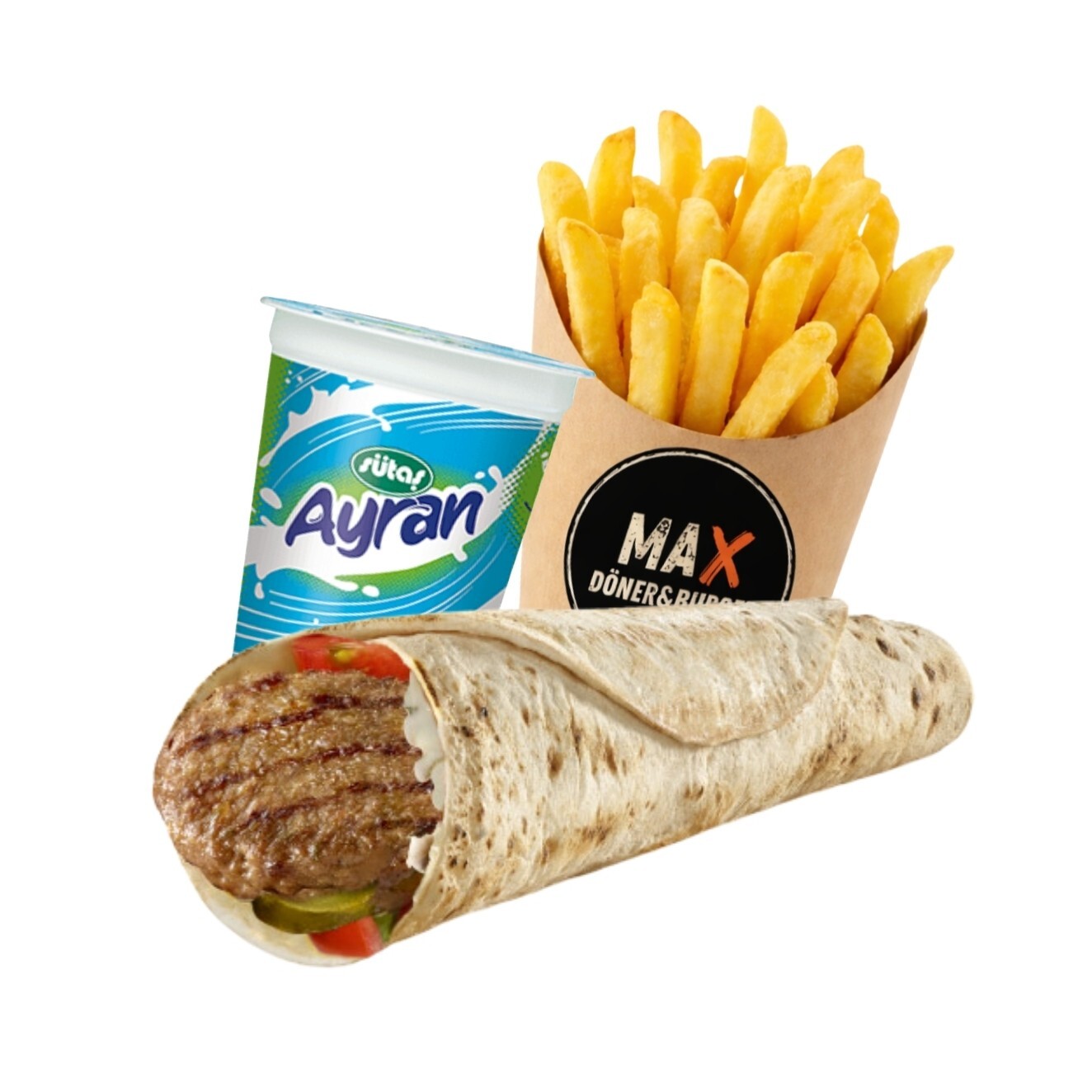 Izgara Köfte Dürüm Menü (Ayran)