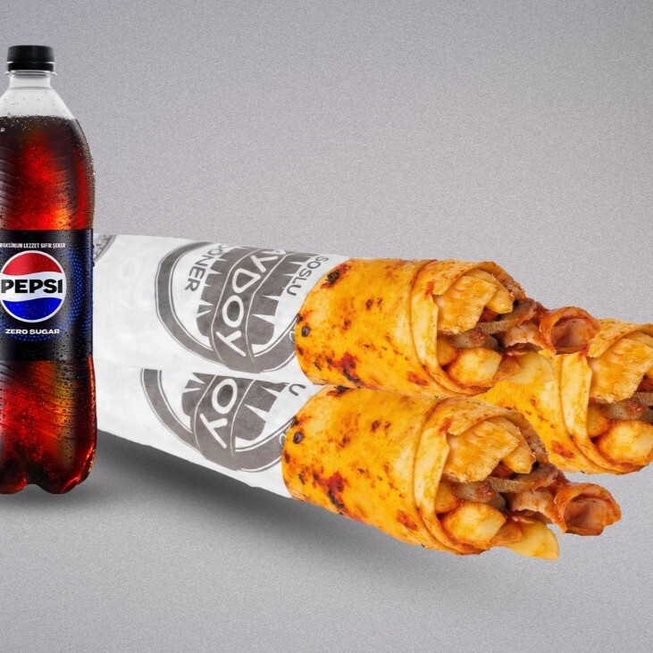 3'lü Tavuk Döner Medium Dürüm İçecek Menü