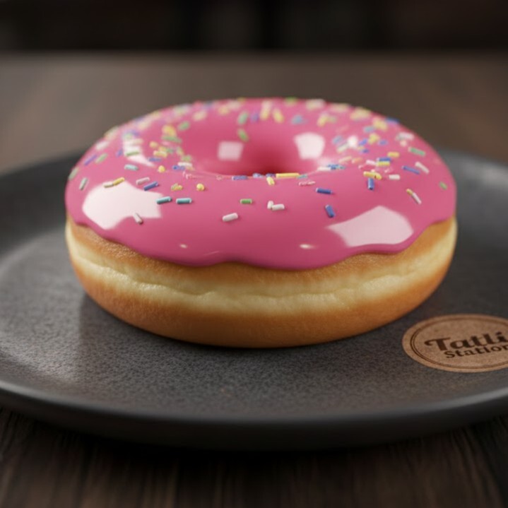 Pink Glaze Donut
