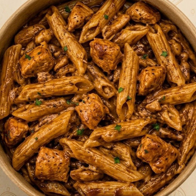 Barbekü Soslu Tavuklu Makarna