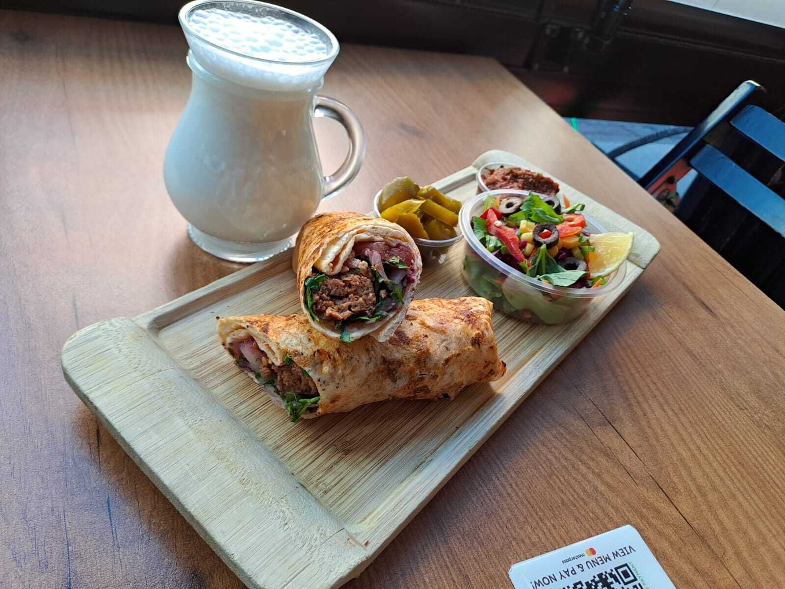 vegan adana dürüm ayran
