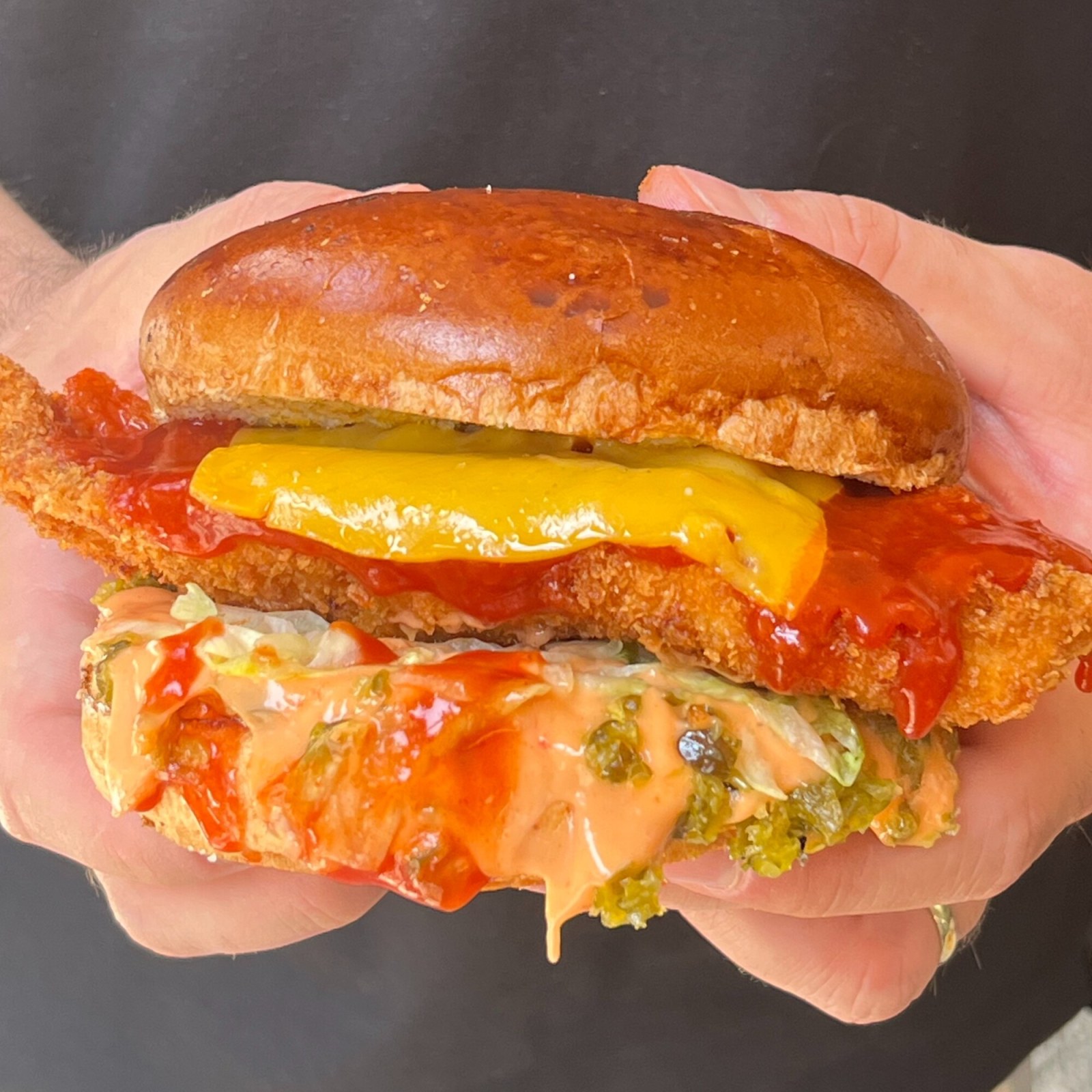 Chicken Dynmite Burger