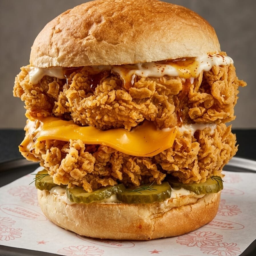 Double Crispy Chicken Burger