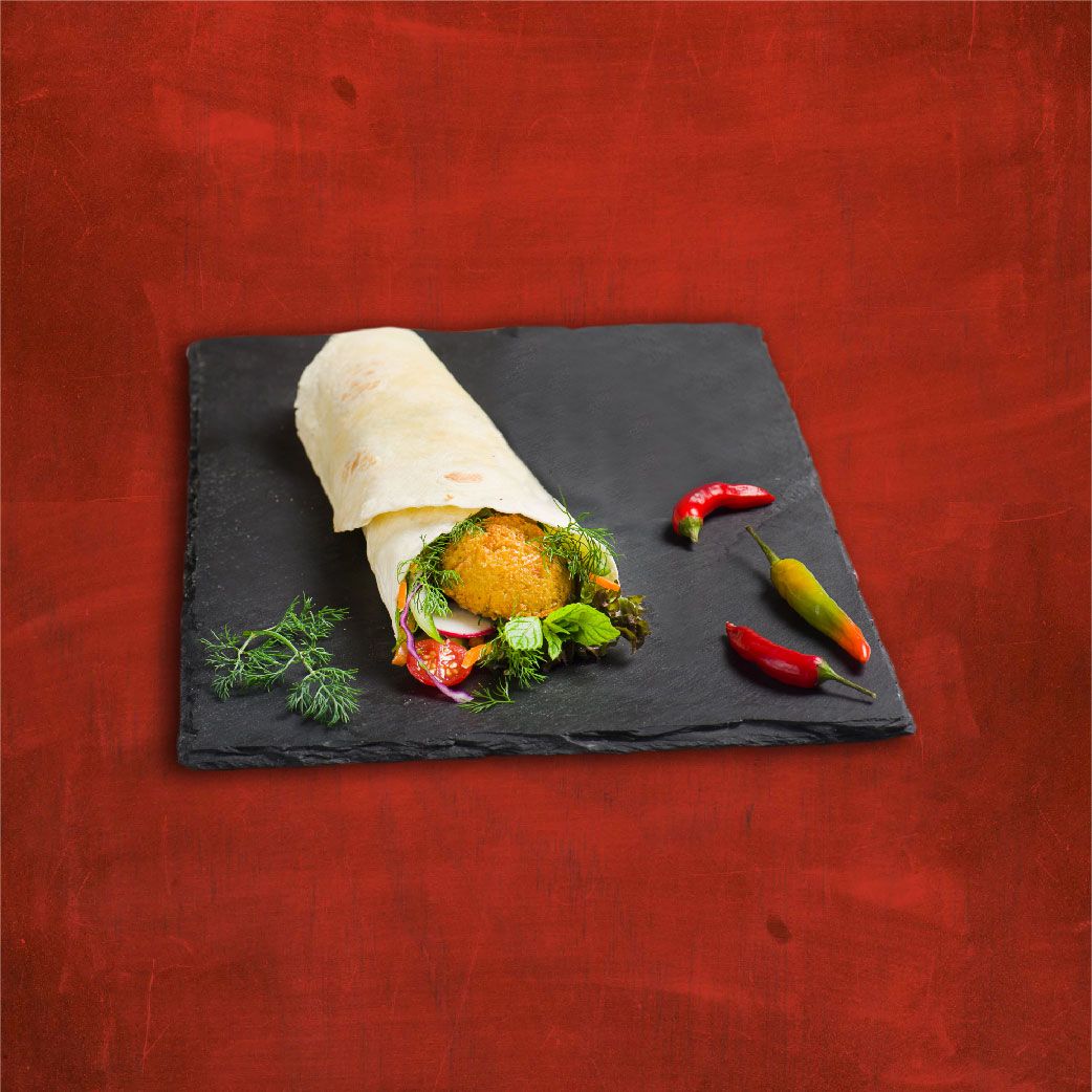 Humus Dolgulu Falafel Dürüm