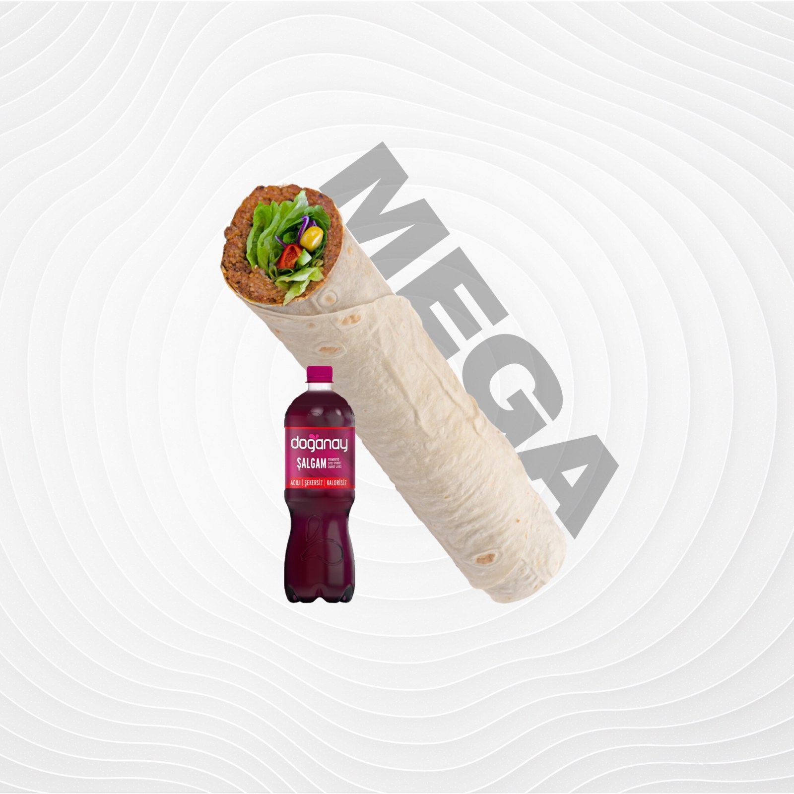 Mega Dürüm (140 gr)+ Şalgam Menü