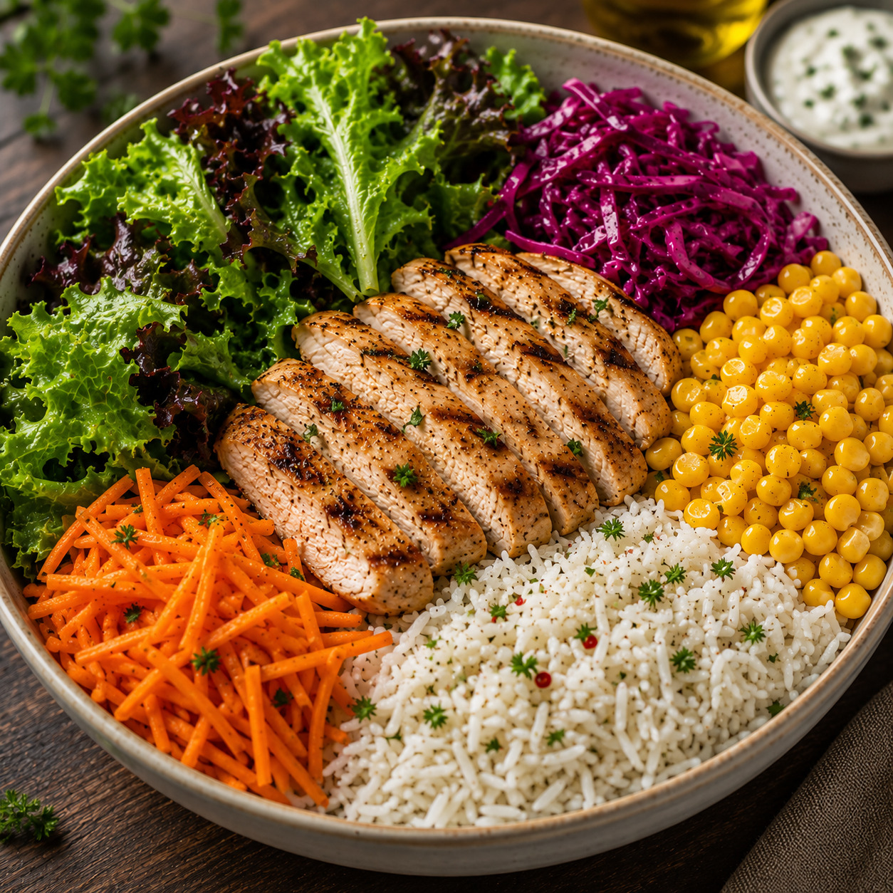 Izgara Tavuklu Bowl (600 Gr)