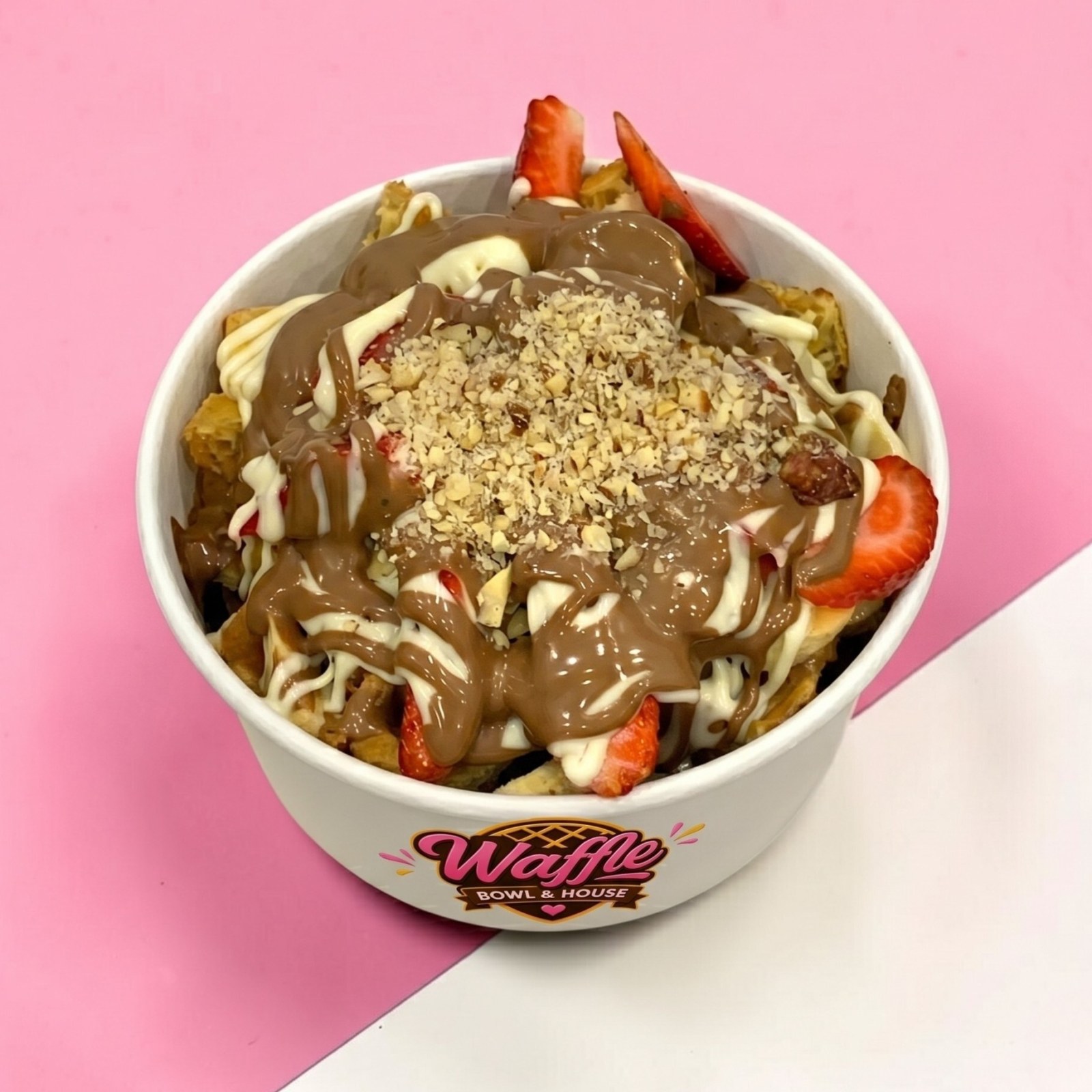 Çikolata Şehri Waffle Bowl (Büyük)