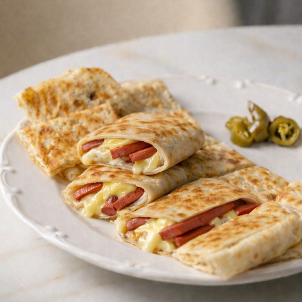 Sosisli Kaşarlı Gözleme