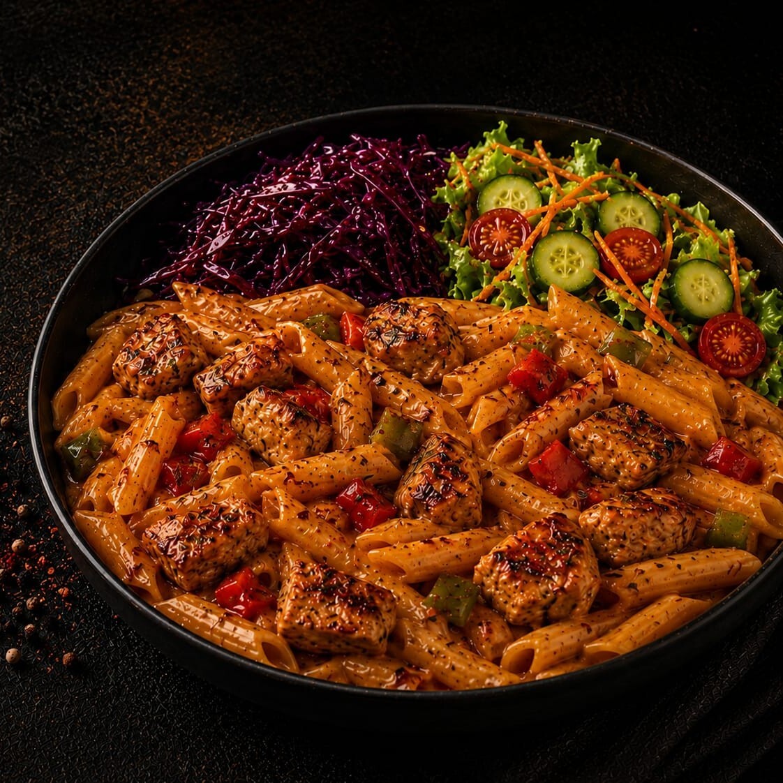 Barbekü Soslu Tavuklu Penne