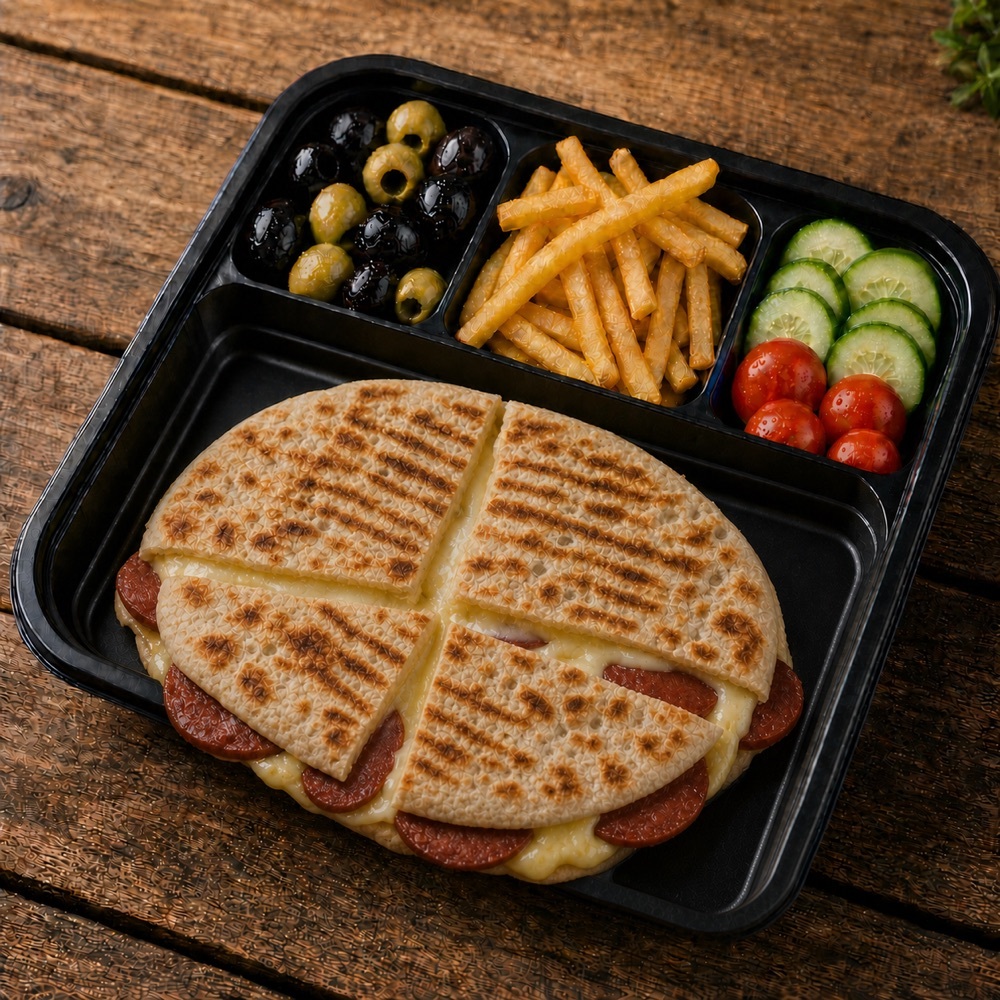 Kaşarlı Sucuklu Tost Menüsü