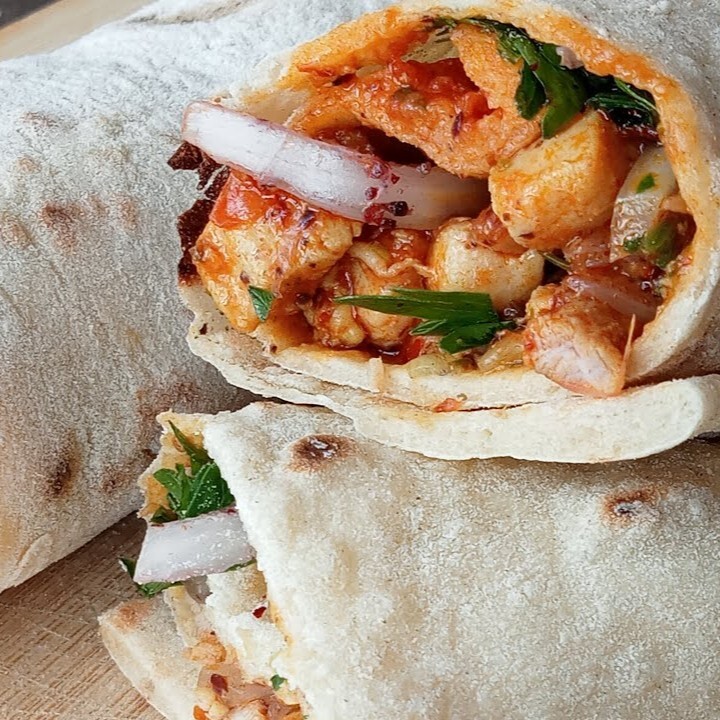 Lavaşta Tavuk Tantuni
