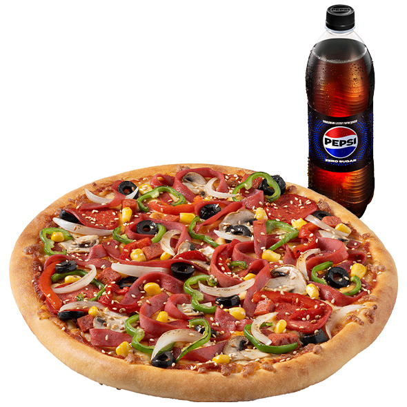 Pepino Special (Orta Boy) + Litrelik İçecek