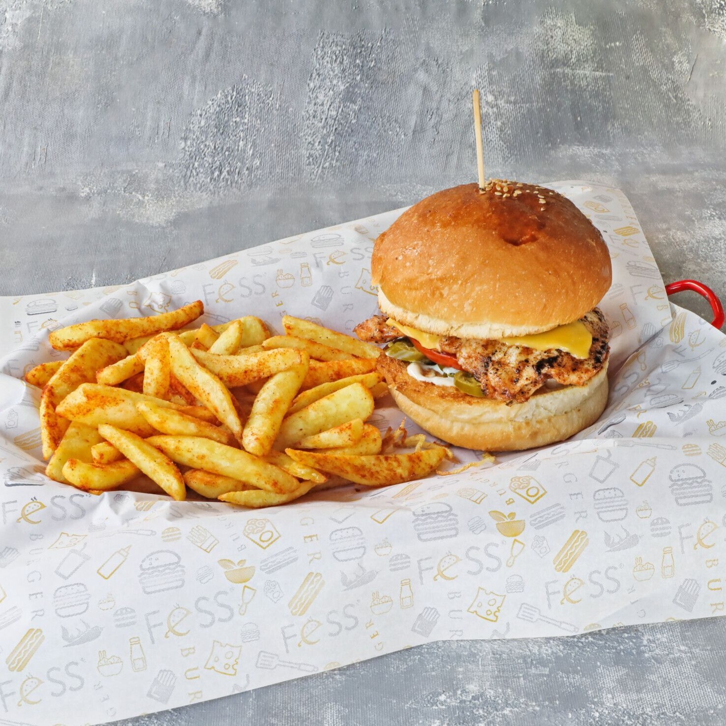 Acılı Tavuk Burger (Single)