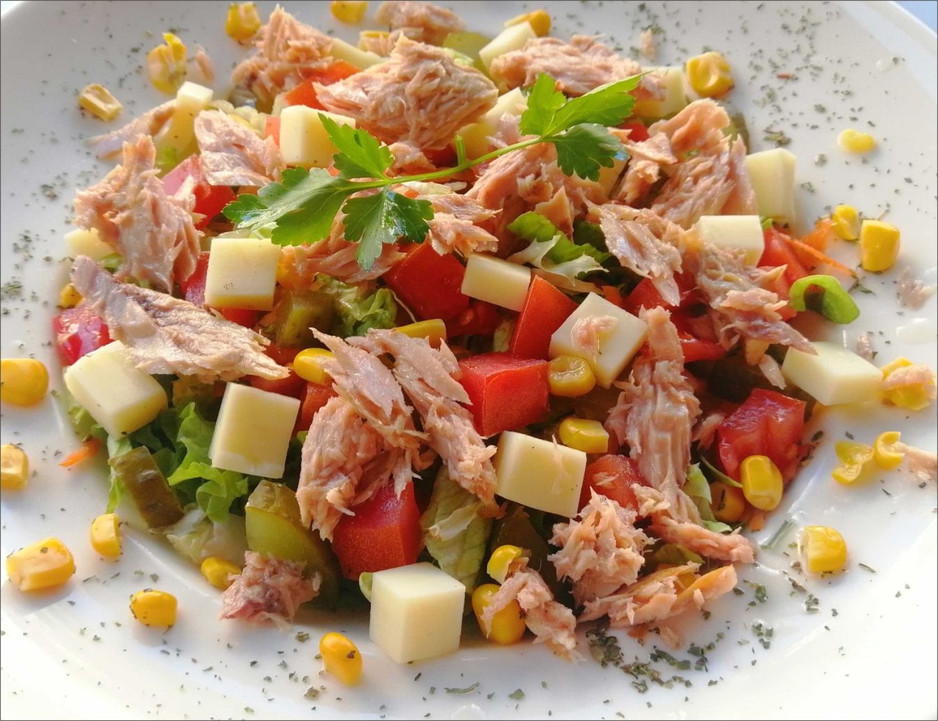 Ton balıklı Diyet Salata