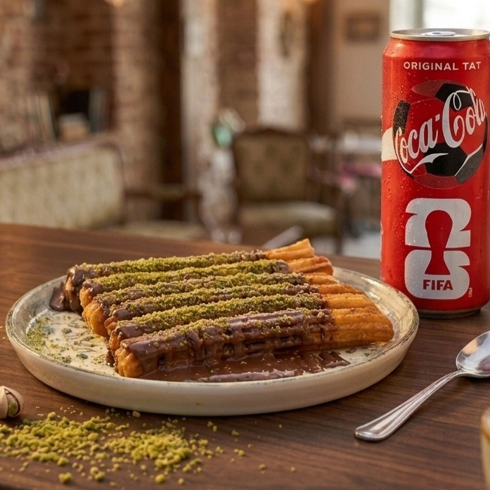Churros + 330 ml Coca-cola