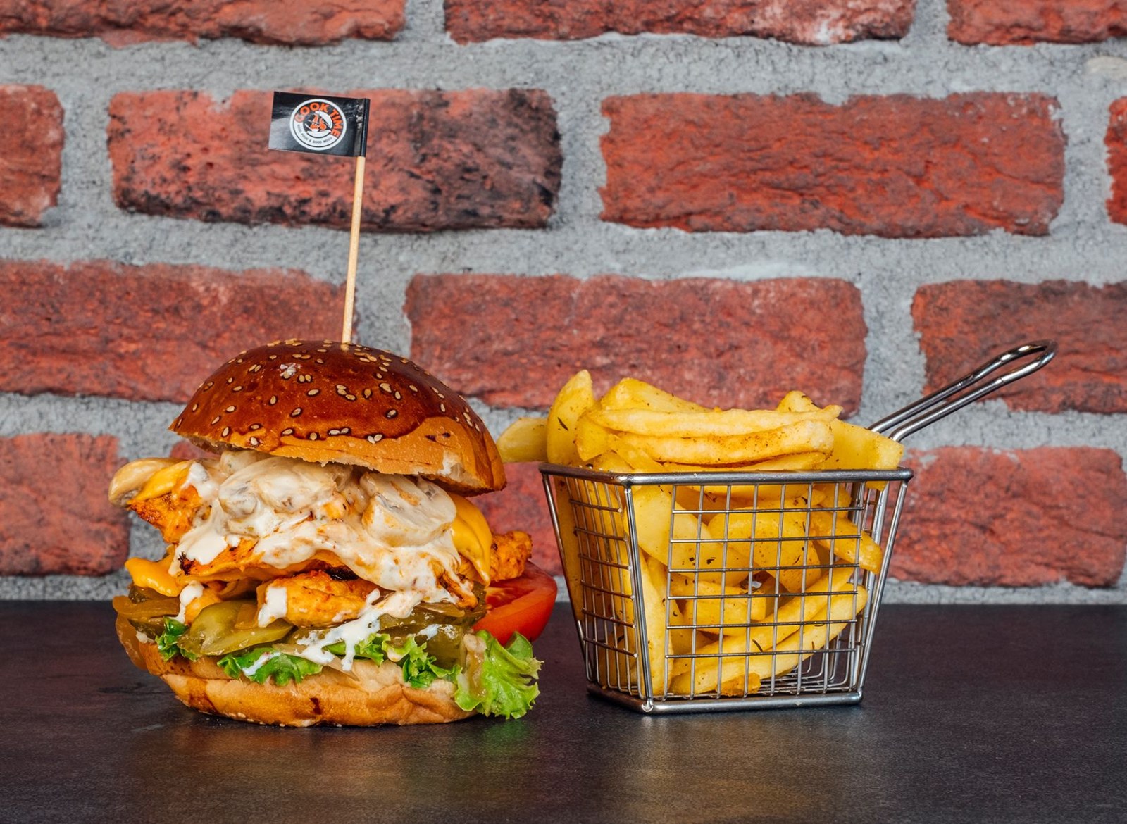 Chicken Mushroom Burger