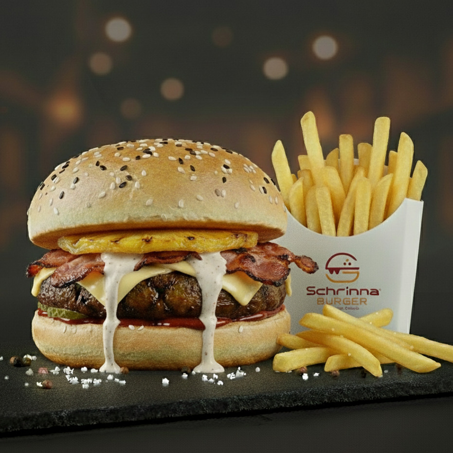 Hawai Burger & Patates Kızartması Menü