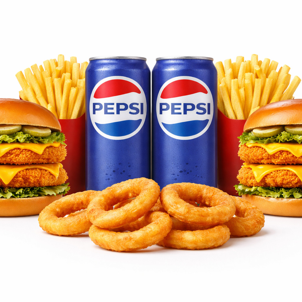 İki Kişilik Dubleks Chicken Mr Burger Menü