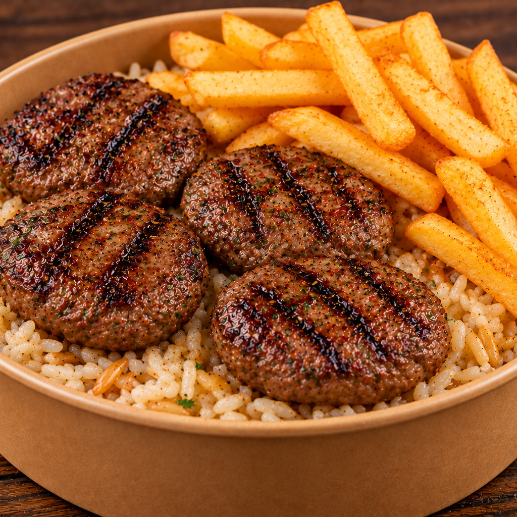 Pilav Üzeri Köfte Patates
