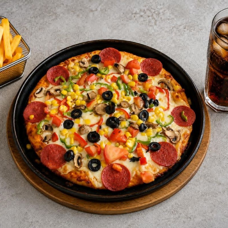 Karışık Pizza Menü(orta)