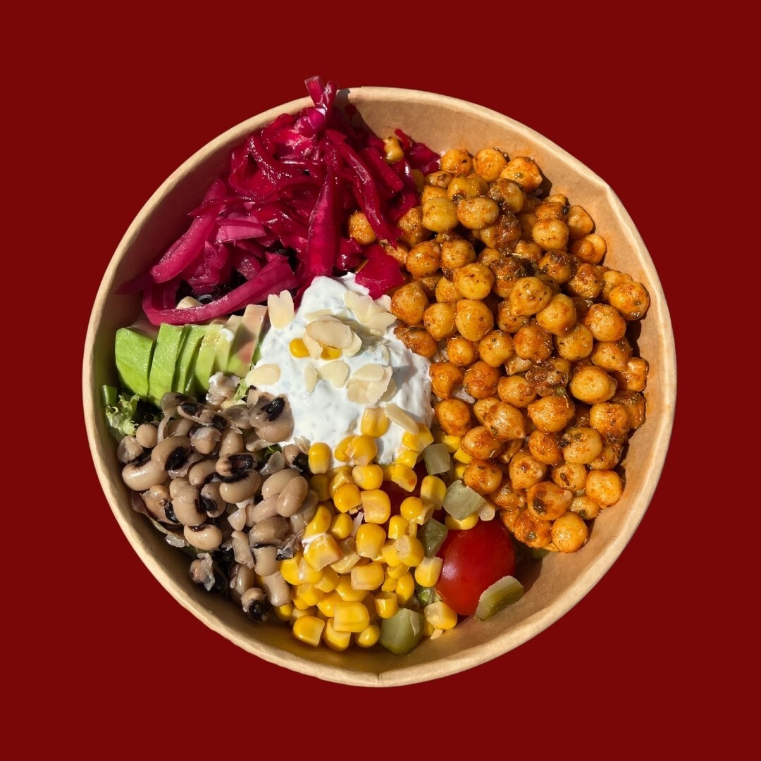 Nohutlu Bowl (538 Kcal, 21 gr protein, 77 gr karbonhidrat, 18 gr yağ)