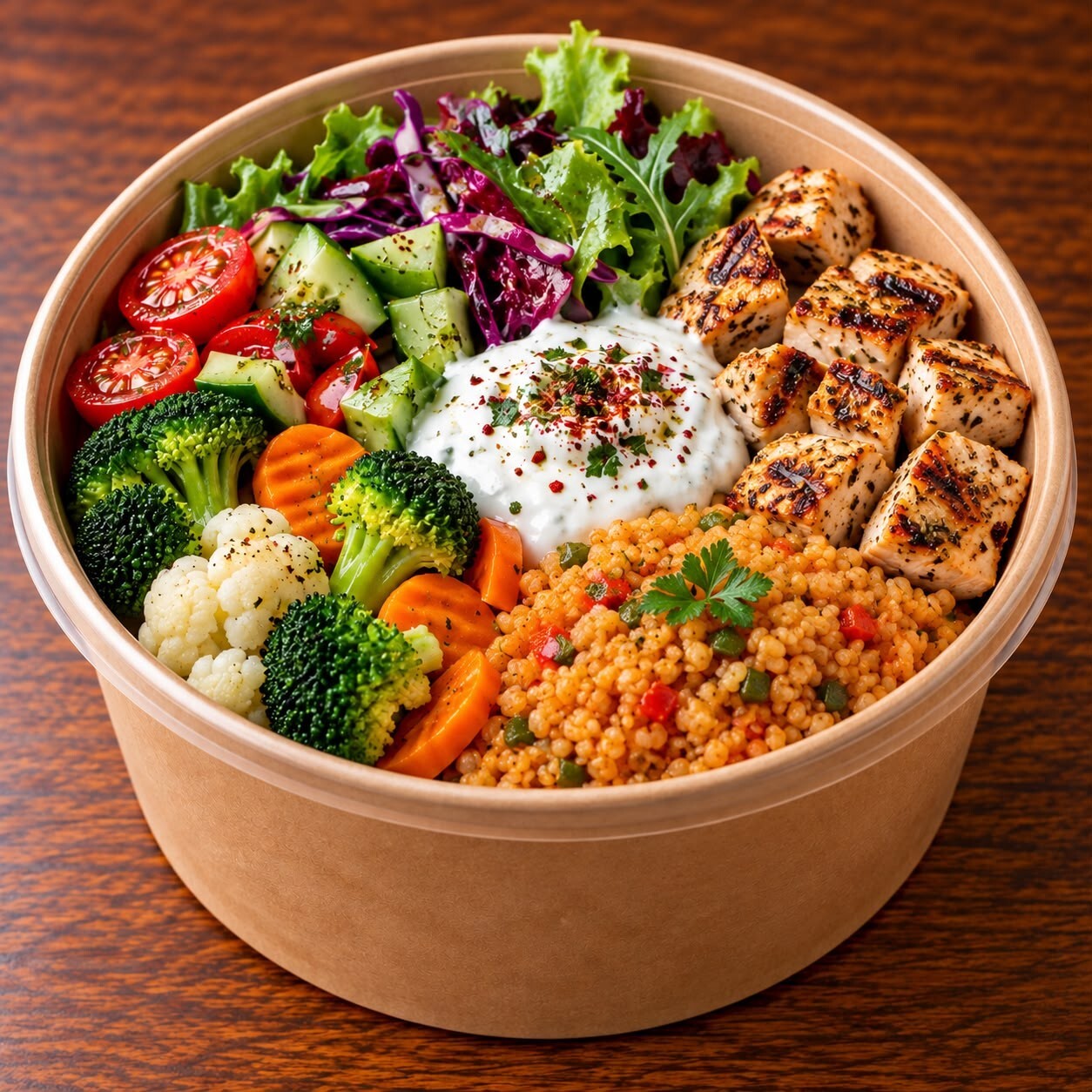 Bulgurlu Tavuklu Bowl