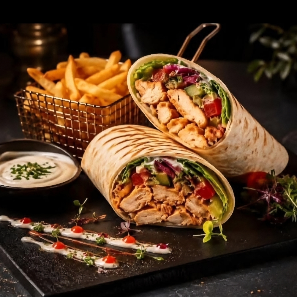 Kremalı Mantarlı Tavuk Dürüm