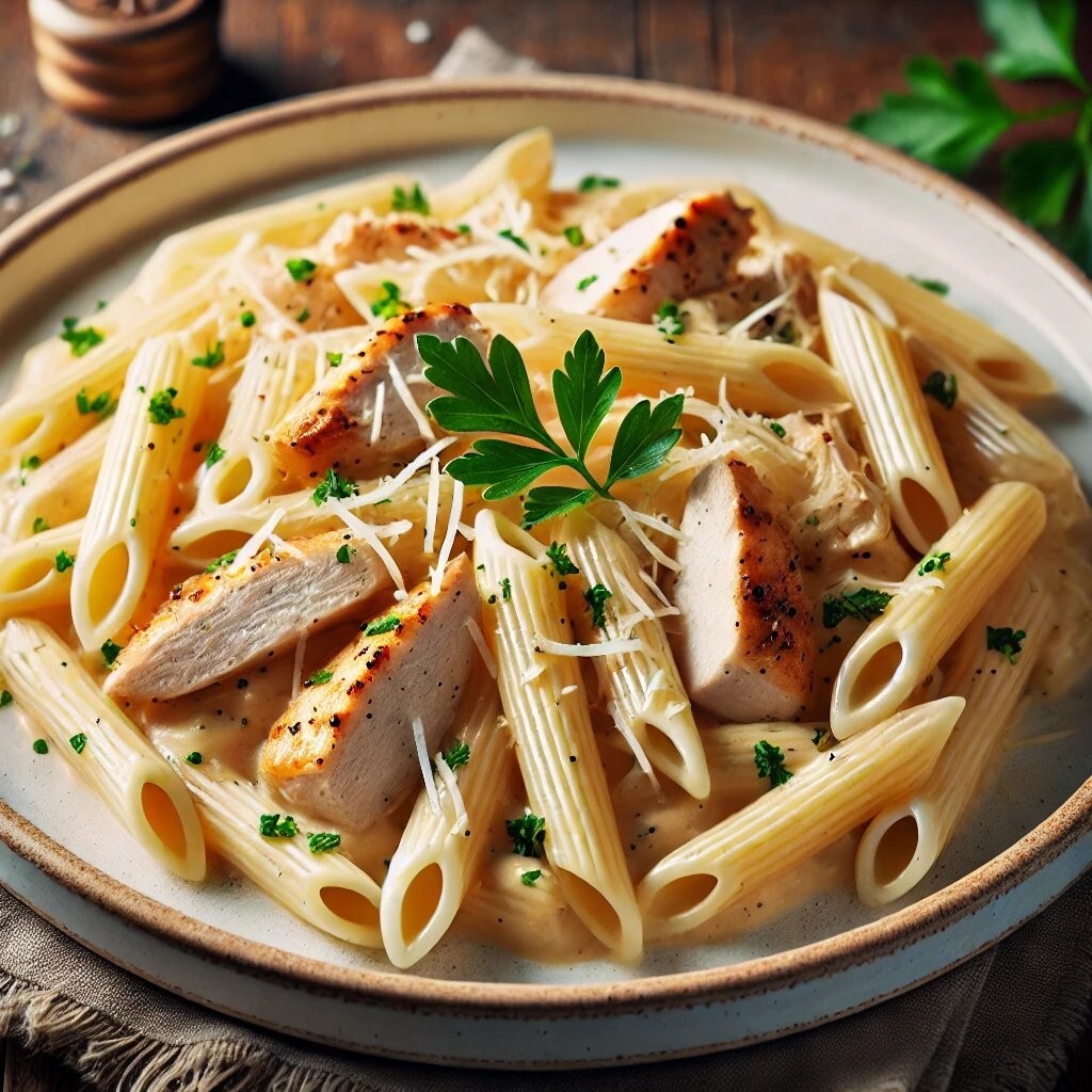 Kremalı Tavuklu Penne +İçecek