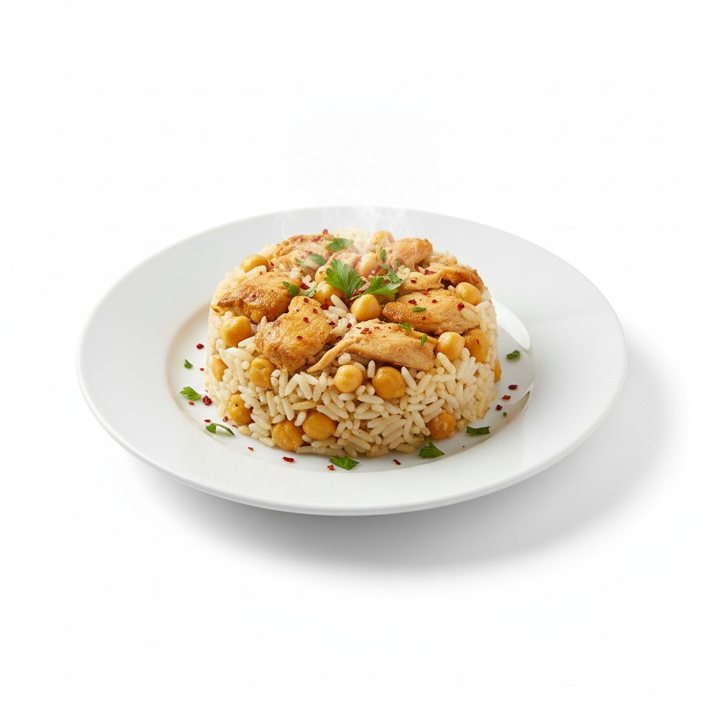 2 Kişilik Tavuklu Nohutlu Pilav Menü