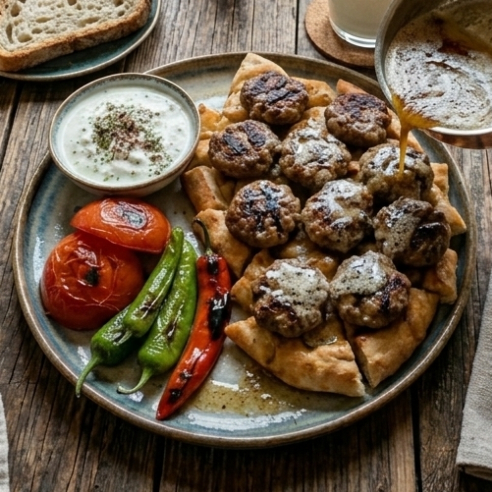 Bursa Yöresi Pideli Köftesi