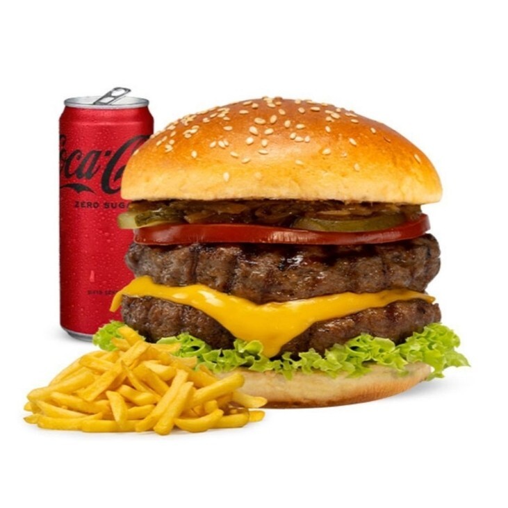 2 Katlı Et Burger Menü