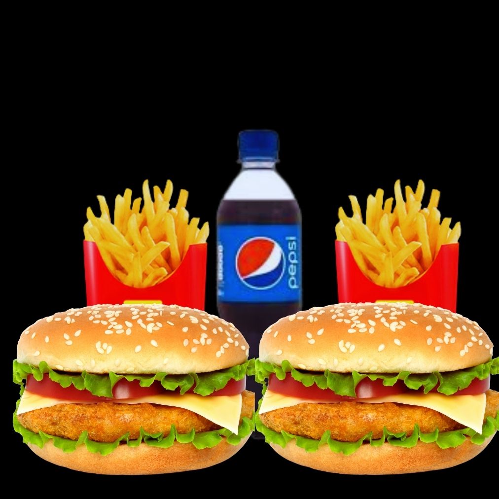 Tavuk Burger (2 Kişilik) Menü