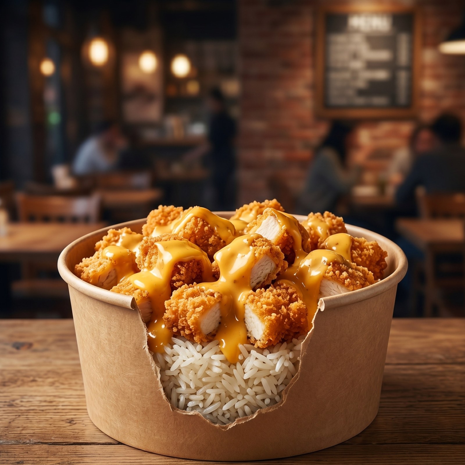 Cheddar & Çıtır Tavuk & Pirinç Pilavı