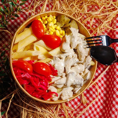 Kremalı Mantarlı Soslu Tavuklu Makarna (Orta)