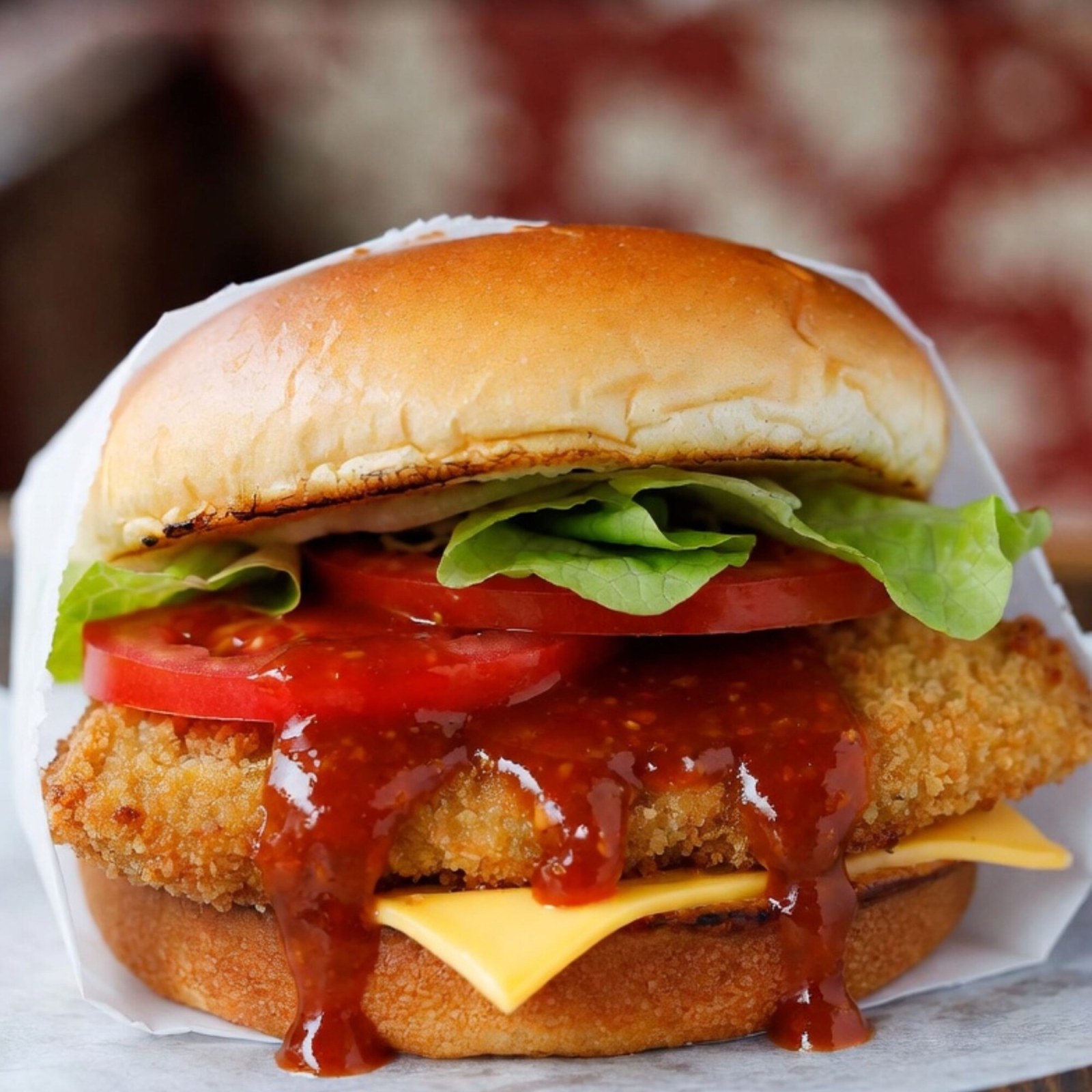 Philadelphia Maya Chicken Burger